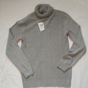 Club Room Men's Light Gray Turtleneck Sweater Sz Sml